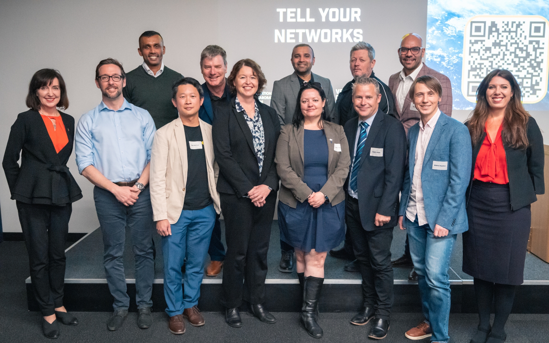 Some of the 2022 Venture Catalyst Space graduating cohort with the Honourable Susan Close MP (far left) and UniSA Director of Incubation Services and Venture Catalyst Founder, Jasmine Vreugdenburg.