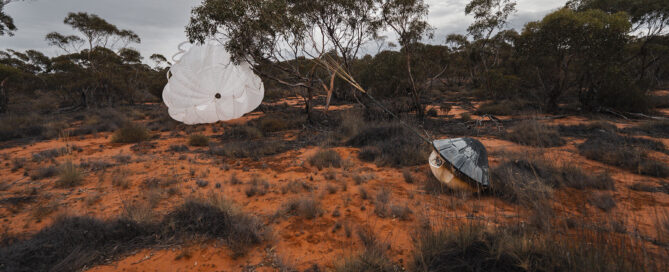 Photo of a space capsule