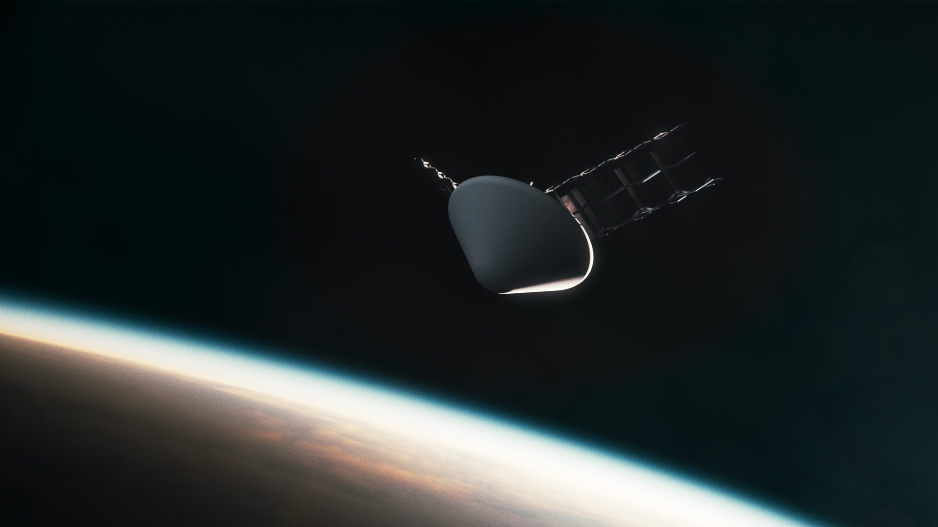 Render of Lux Aeterna’s reusable satellite infrastructure Space craft render