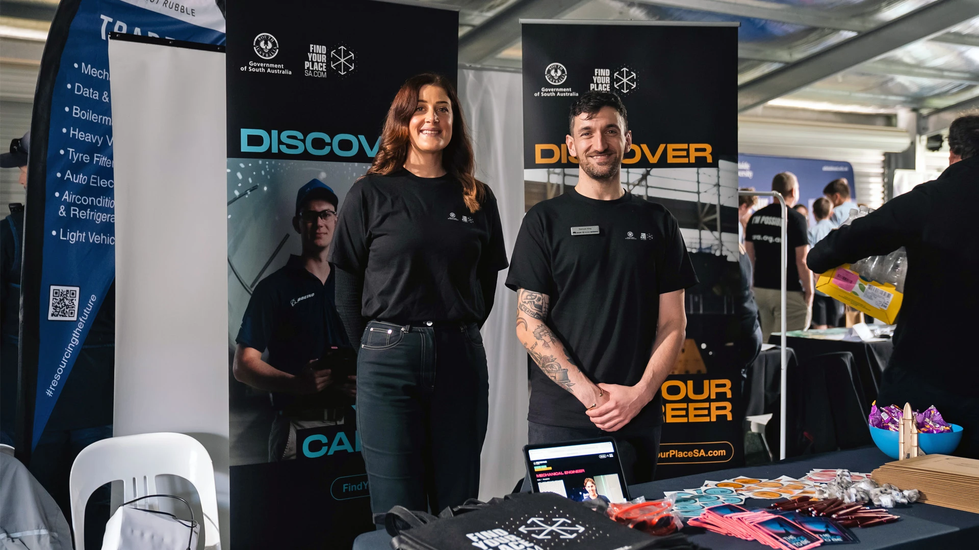 DSA team at stand