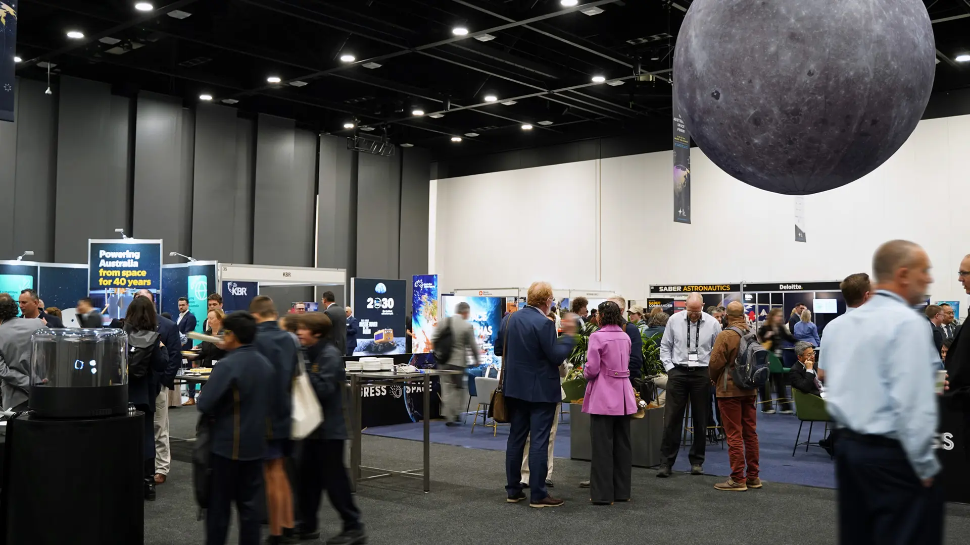 General room shot V2 Attendees gathering at the 19th Australian Space Forum